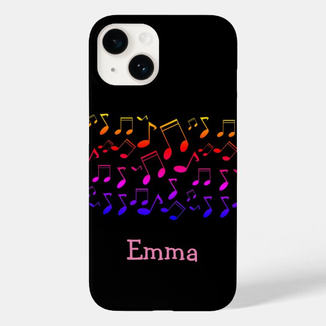 Funda De Case-Mate Para iPhone lección de música, notas, personalizadas (Reverso )