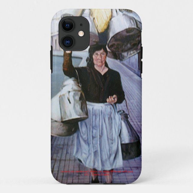 Funda De Case-Mate Para iPhone Lechera con cacharros/Milkmaid with pots (Reverso)