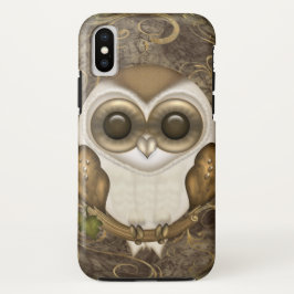 Funda Para iPhone X Lechuza común linda