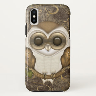 Funda Para iPhone X Lechuza común linda