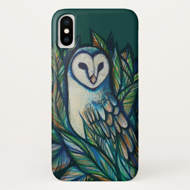 Funda De Case-Mate Para iPhone Lechuza Cuta (Reverso)