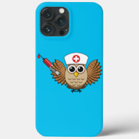 Lechuza de enfermera con Personalizado de jeringas