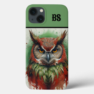 Funda Para iPhone 13 lechuza en equipo de navidades