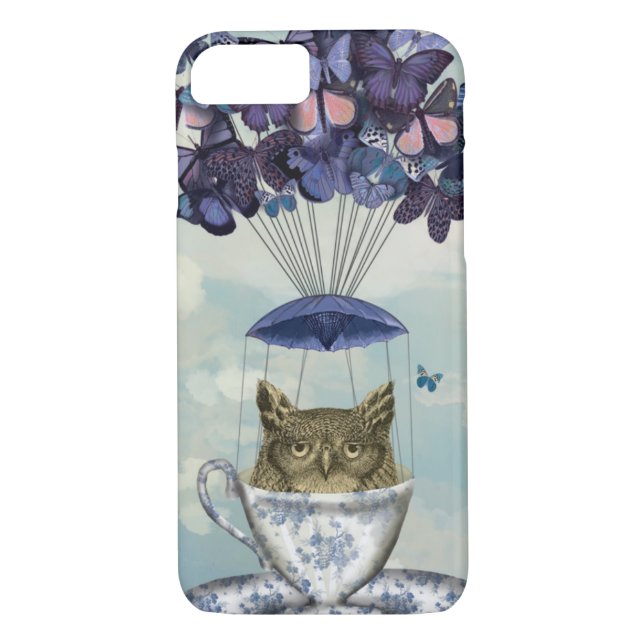 Funda De Case-Mate Para iPhone Lechuza En Tacup 2 (Reverso)