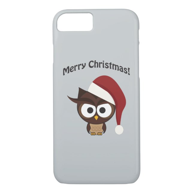 Funda De Case-Mate Para iPhone Lechuza furiosa de navidad (Reverso)