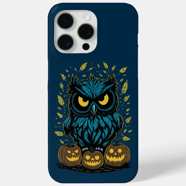 Funda De Case-Mate Para iPhone Lechuza Halloween divertida (Reverso )