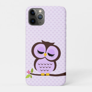 Funda Para iPhone 11 Pro Lechuza morada