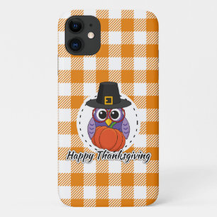 Funda Para iPhone 11 Lechuza peregrina sobre Naranja sembrada - Feliz D