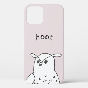 Funda Para iPhone 12 Lechuza rosa de la línea Hoot