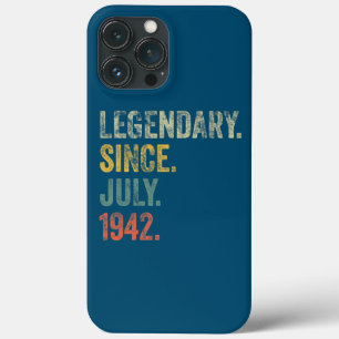 Funda Para iPhone 13 Pro Max Legendario desde julio de 1942 cumpleaños 80 Vinta