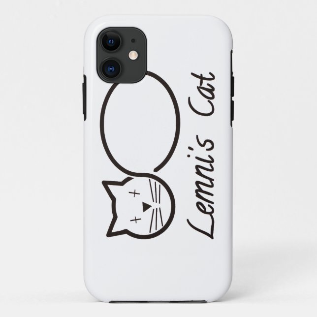 Funda De Case-Mate Para iPhone lemniscata el gato de lemni (Reverso)