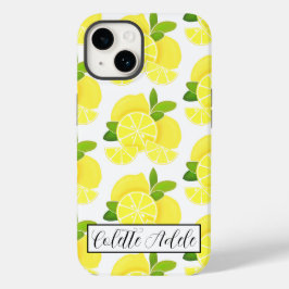 Funda Para iPhone 14 De Case-Mate Lemon lemons lonchas de limón fruta tropical amari