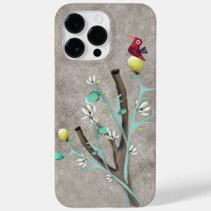 Funda Para iPhone 14 Pro Max De Case-Mate LEMON LIME Árbol blanco flor arte pintado gris