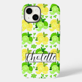 Funda Para iPhone 14 De Case-Mate Lemon limes fruta verde fruta cítrica amarillo