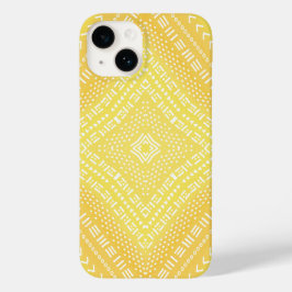 Funda Para iPhone 14 De Case-Mate Lemon Yellow Boho Mandala Kaleidoscope