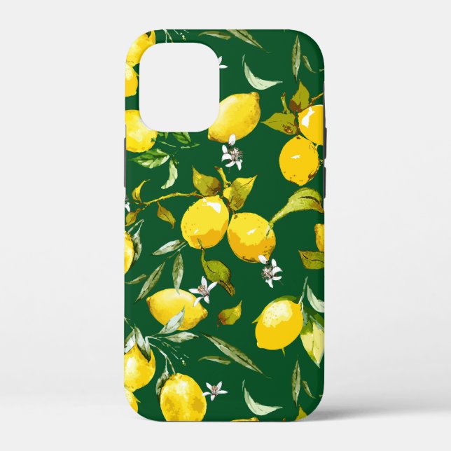 Funda De Case-Mate Para iPhone Lemones acuarelas 9 (Reverso )