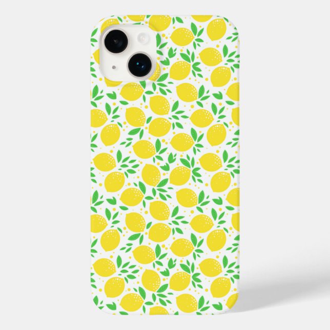 Funda De Case-Mate Para iPhone Lemones amarillos (Reverso )