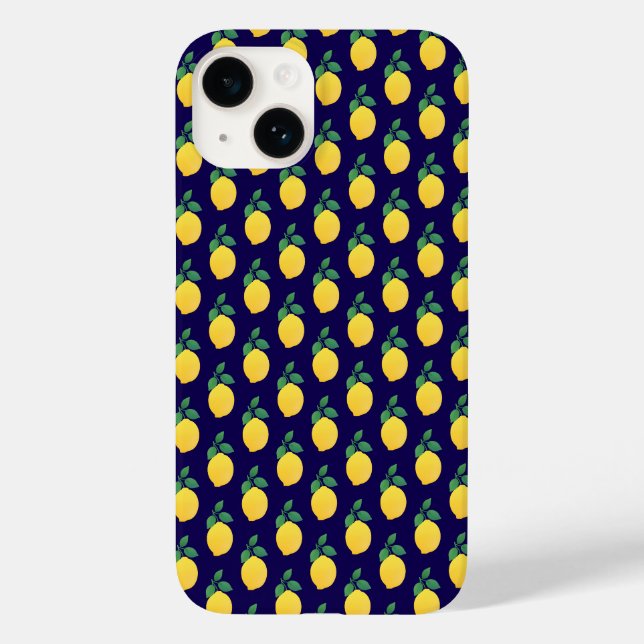Funda De Case-Mate Para iPhone Lemones simples (Reverso )