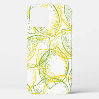 Funda Para iPhone 12 Lemones y Limes: Patrón fresco.