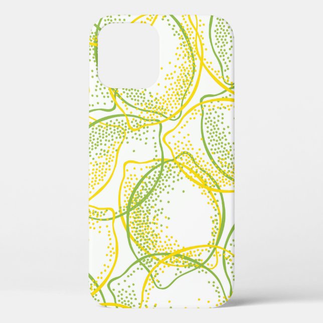 Funda De Case-Mate Para iPhone Lemones y Limes: Patrón fresco. (Reverso )