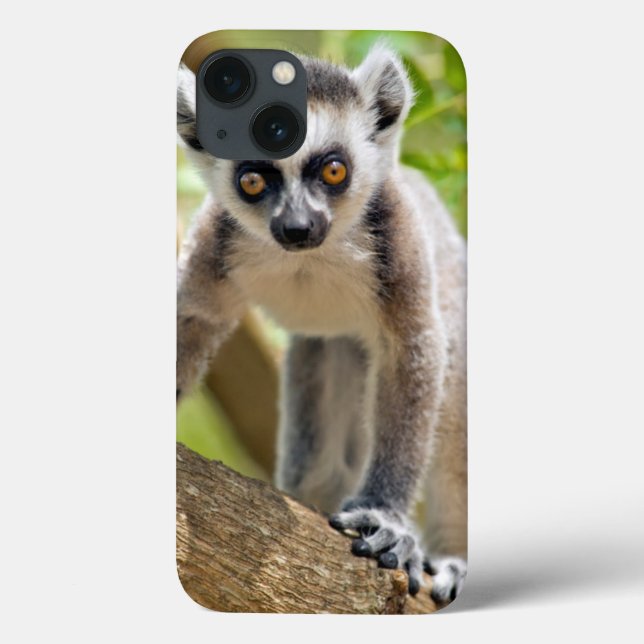 Funda De Case-Mate Para iPhone Lemur anillo-atado bebé (Reverso)