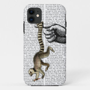 Funda Para iPhone 11 Lemur de cola en anillo en dedo 2