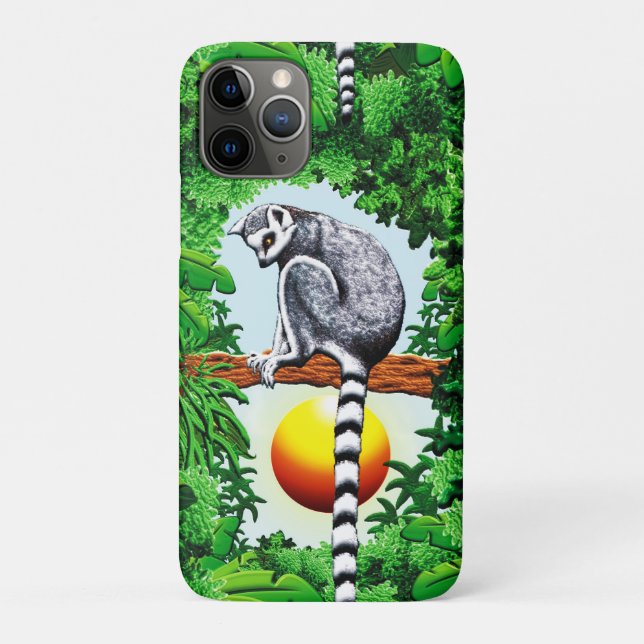 Funda De Case-Mate Para iPhone Lemur de Madagascar (Reverso)