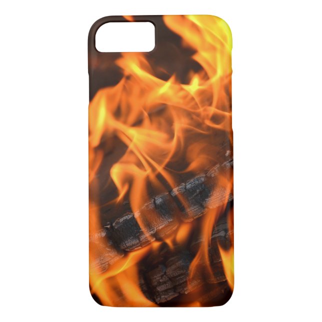 Funda De Case-Mate Para iPhone leña en llamas (Reverso)