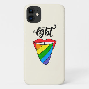 Funda Para iPhone 11 Lengua arcoiris LGBT