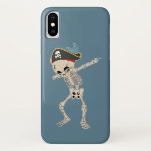 Funda Para iPhone X Lenguado del esqueleto de Halloween de la danza