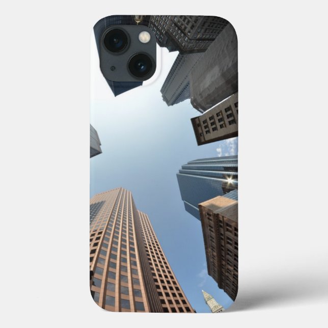Funda De Case-Mate Para iPhone lente del Pescado-ojo del edificio, Boston, los (Reverso)