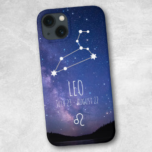 Funda Para iPhone 13 Leo Constelación zodiaca personalizada