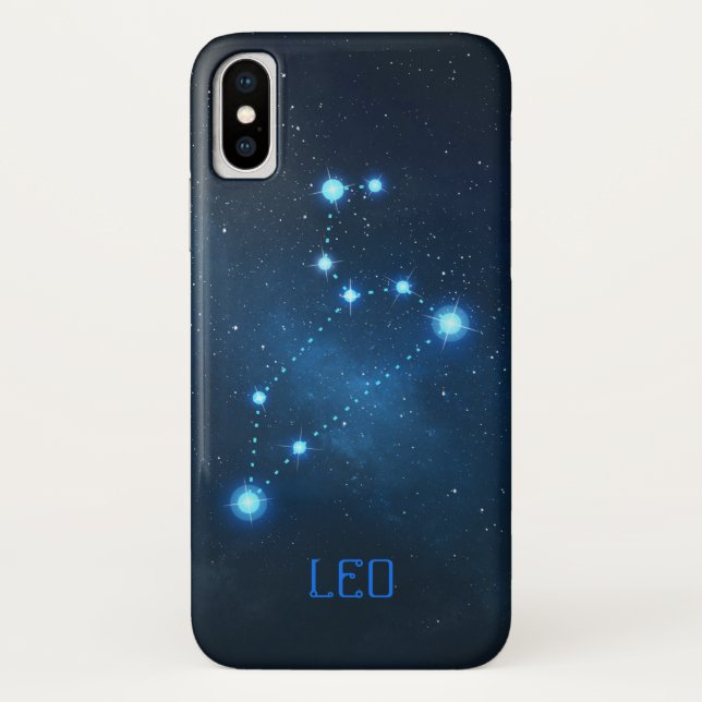 Funda De Case-Mate Para iPhone Leo Constellation Zodiac | Astrología (Reverso)