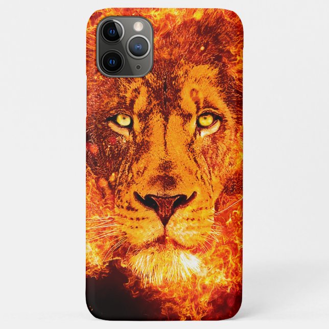 Funda De Case-Mate Para iPhone León ardiente de Judá (Reverso)