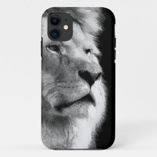 Funda Para iPhone 11 León blanco negro