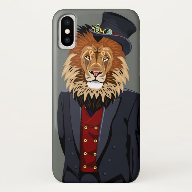 Funda De Case-Mate Para iPhone León con clase (Reverso)