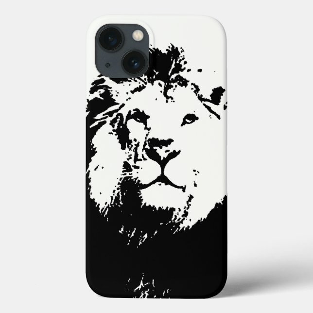 Funda De Case-Mate Para iPhone León de arte pop (Reverso)