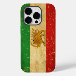 Funda Para iPhone 14 Pro De Case-Mate León de la bandera de Irán y Shah del sol de la ba