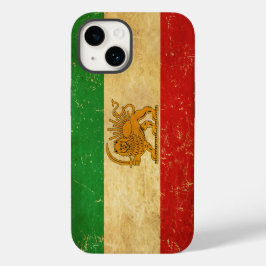 Funda Para iPhone 14 De Case-Mate León de la bandera de Irán y Shah del sol de la ba
