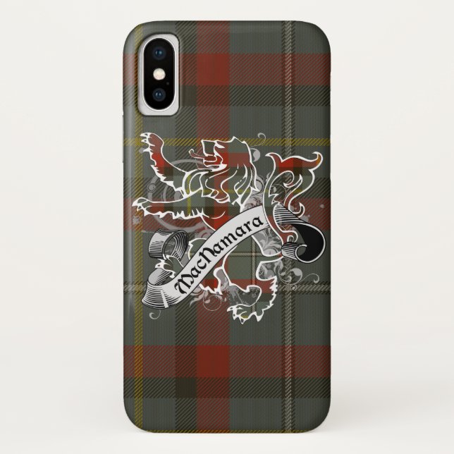 Funda De Case-Mate Para iPhone León de MacNamara Tartan (Reverso)