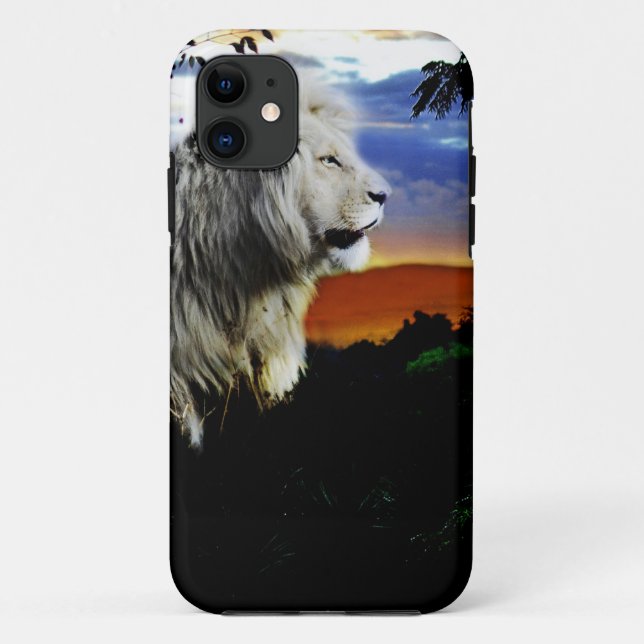 Funda De Case-Mate Para iPhone León de Sudáfrica en la selva (Reverso)