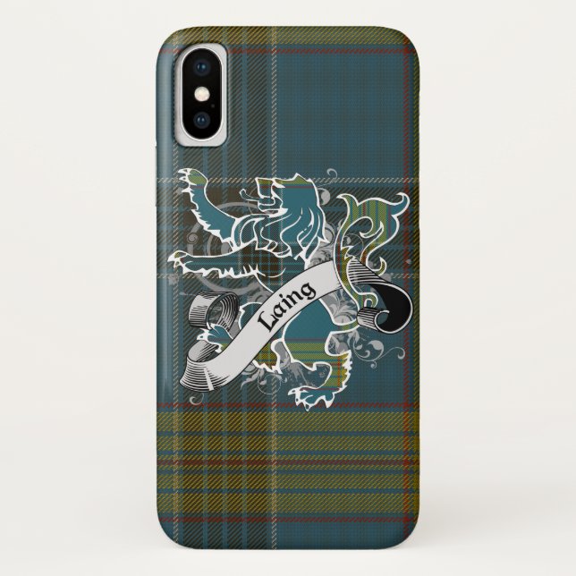 Funda De Case-Mate Para iPhone León del tartán de Laing (Reverso)