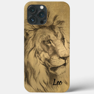 Funda Para iPhone 13 Pro Max León Dorado
