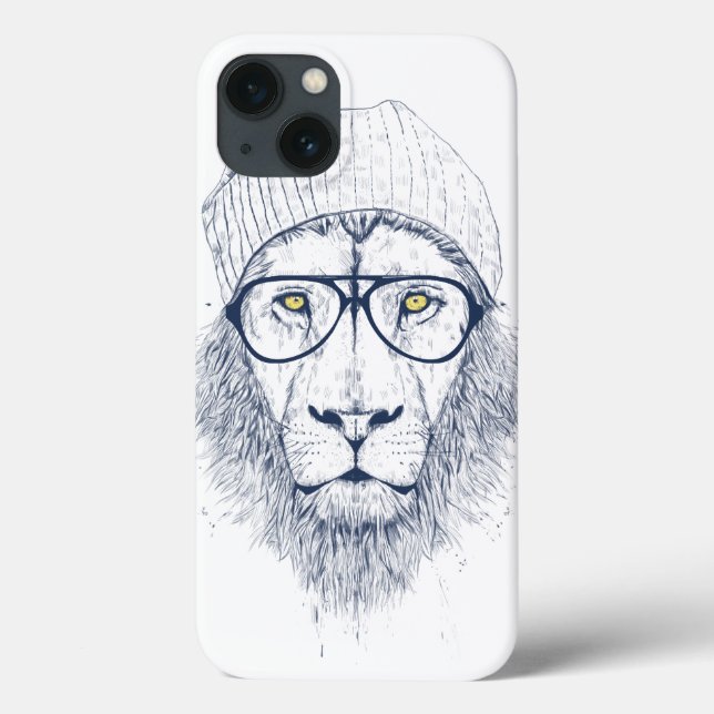 Funda De Case-Mate Para iPhone León fresco (blanco) (Reverso)