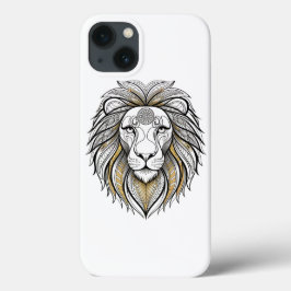 Funda Para iPhone 13 León geométrico | Caso de teléfono de Mandala Lion