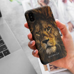 Funda Para iPhone 13 Pro León Majestic personalizado<br><div class="desc">Personalizado majestuoso diseño de cara de león con el fiero pero asombrosamente hermoso rey de la jungla. Utilice la función de personalización para agregar su nombre o déjelo en blanco para una cubierta simple. Hace un gran regalo para la familia, los amigos y cualquier otra persona a medida que se...</div>