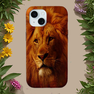 Funda Para iPhone 15 León majestuoso   Diseño de estuches de teléfono d