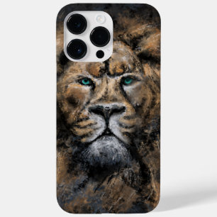 Funda Para iPhone 14 Pro Max De Case-Mate León orgulloso con pintura de ojos verdes