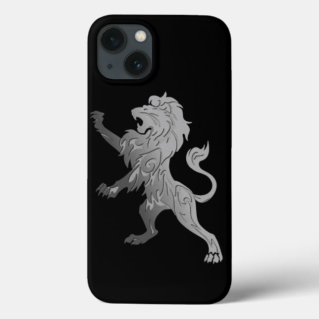 Funda De Case-Mate Para iPhone León real plateado (Reverso)