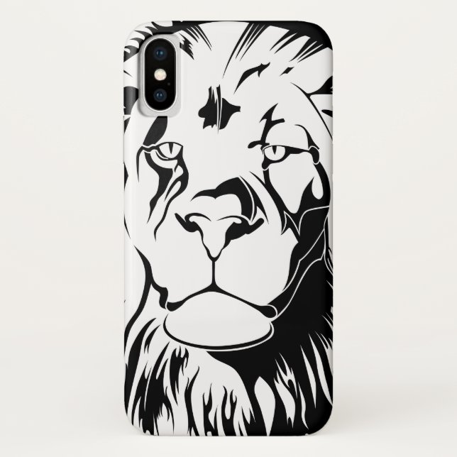 Funda De Case-Mate Para iPhone León Tribal 002 (Reverso)